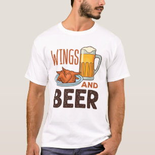 Camiseta Bebendo das Asas e Galinhas da Cerveja