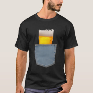 Camiseta Bebendo de bolso de cerveja