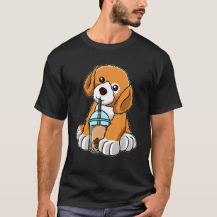 Camiseta Bebendo De Cães Borracha De Chá Cuada Animais Com 