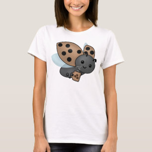 Camiseta Bebendo de café Ladybug T-Shirt