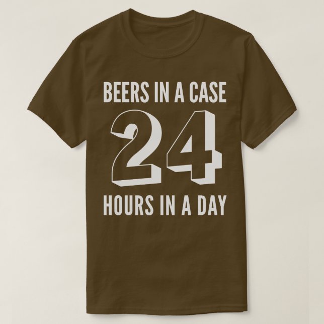 Camiseta Bebendo DE Cerveja 24 ABELHAS EM UM CASEHOURS EM U (Frente do Design)