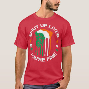 Camiseta Bebendo De Cerveja Cala A Cabeça Fígado Você É Bel