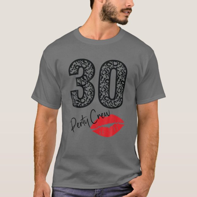 Camiseta bebendo De Cerveja De 30 Partidos Feliz Por 30 Ano (Frente)