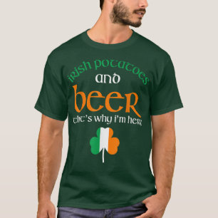 Camiseta Bebendo De Cerveja Engraçado Batatas Irlandesas Ir