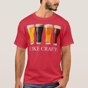 Camiseta Bebendo De Cerveja Engraçado Eu Gosto De Artesana