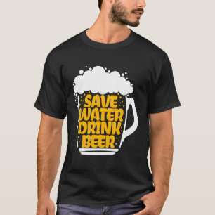 Camiseta Bebendo de Cerveja Humorista Dizendo Festival de P