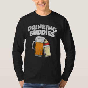 Camiseta Bebendo de Cerveja Novo Pai