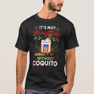 Camiseta Bebendo de Coquito Porto Rico Rum Eggnog