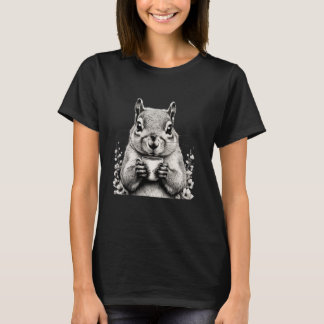 Camiseta Bebendo de esquilo Café Cuja Natureza Selvagem Amo