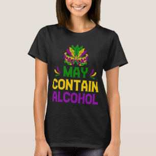 Camiseta Bebendo De Mardi Gras Pode Conter Carnaval De Álco
