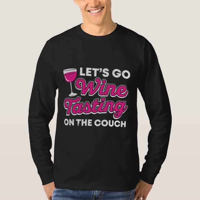 Camiseta Bebendo De Testes De Vinho Vermelho Álcool (Frente)