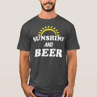 Camiseta Bebendo de Verão Bebida Álcool Sunshine