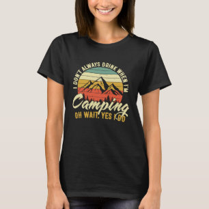 Camiseta Bebendo Diz Beer De Roupa De Álcool E Acampamento