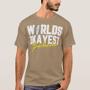 Camiseta Bebendo Do Barman De Barramento Do Mundo Para Um B
