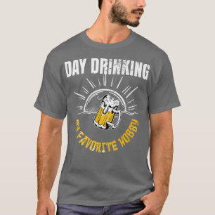Camiseta Bebendo do dia Meus Amantes de Beer Beer Beer Beer