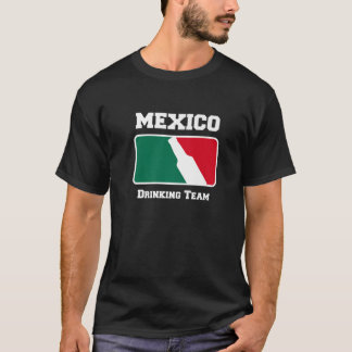 Camiseta Bebendo do México Beer W/ Cores de Sinalizador Mex