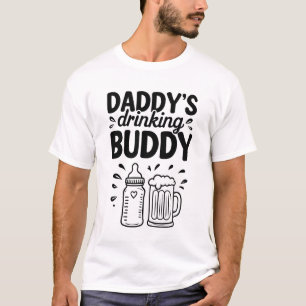Camiseta Bebendo do pai Presente no Dia do Pai Engraçado