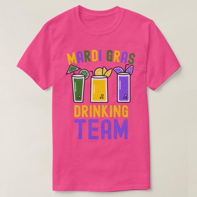 Camiseta Bebendo do partido Mardi Gras - Carnaval P (Frente do Design)