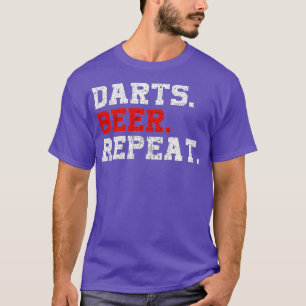 Camiseta Bebendo Engraçado do Jogador Dart Repetit Beer