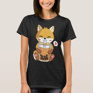 Camiseta Bebendo Fox Boba Bubble Tea Lover