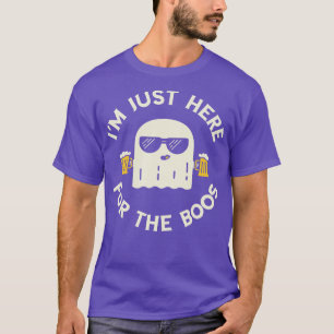 Camiseta Bebendo Ghost Beer Halloween Boos Engraçados Boos