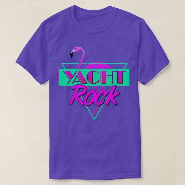 Camiseta Bebendo gráfico de 80s do Yacht Rock Party Boat Fa (Frente do Design)