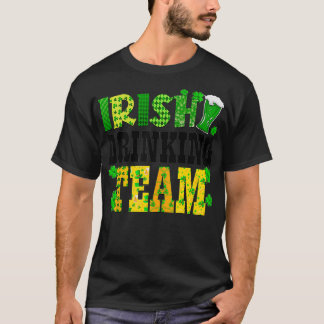 Camiseta Bebendo Irlandês Beer Glass Shamrocks Santo Pat