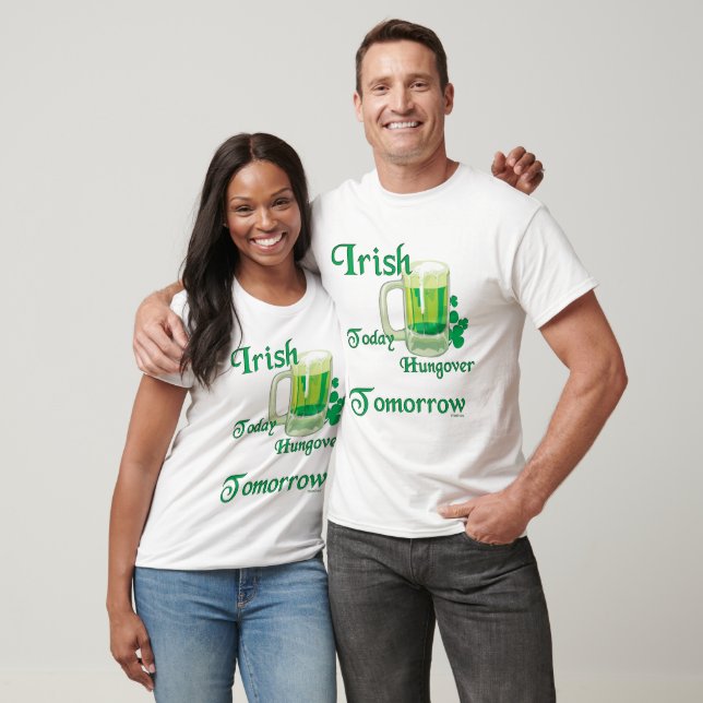 Camiseta Bebendo irlandês engraçado (Unissex)