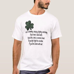 Camiseta Bebendo irlandês que diz 1 - t-shirt
