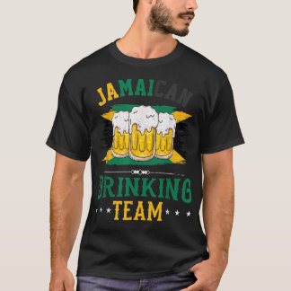 Camiseta Bebendo jamaicano, Jamaica Flag Gift for Beer