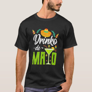 Camiseta Bebendo Margarita Cinco De Mayo Bebida Mexicana