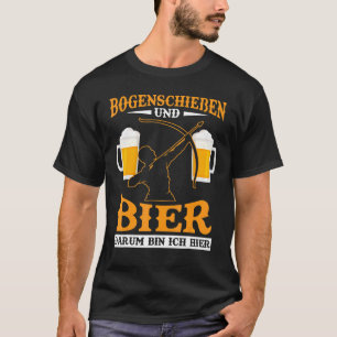 Camiseta Bebendo Mens Archery Beer Archer