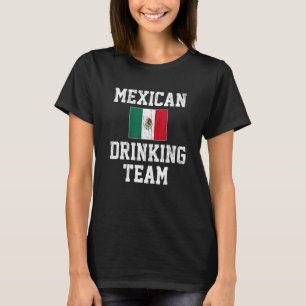 Camiseta Bebendo mexicano Country Flag Vintage, no México