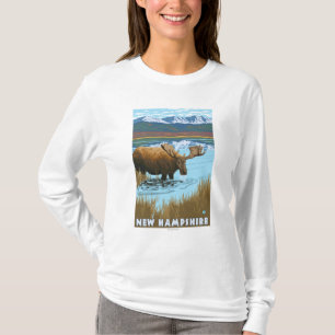 Camiseta Bebendo novo de HampshireMoose no lago