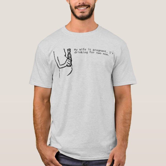 Camiseta Bebendo Para Dois (Frente)