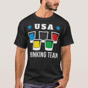 Camiseta Bebendo Patriot USA Beer Equipe 