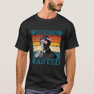 Camiseta Bebendo Patriótico Despertado de Woodrow