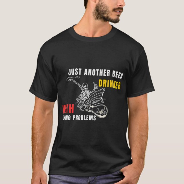 Camiseta Bebendo & Pescando (Frente)