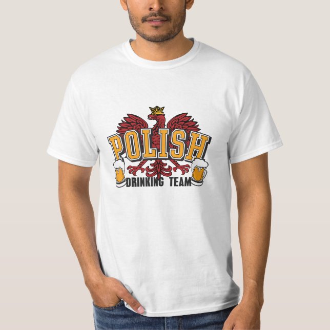 Camiseta Bebendo polonês (Frente)