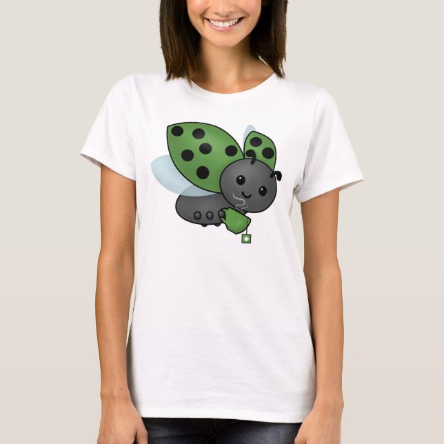 Camiseta Bebendo Tea Ladybug T-Shirt (Frente)