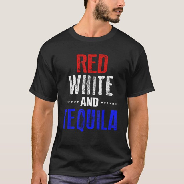 Camiseta Bebendo Tequila Funny 4 de julho América (Frente)