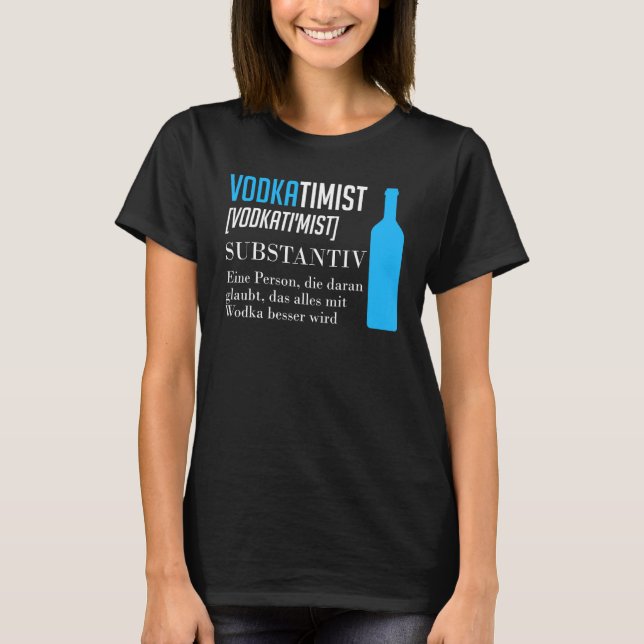 Camiseta Bebendo Vodka Definition (Frente)