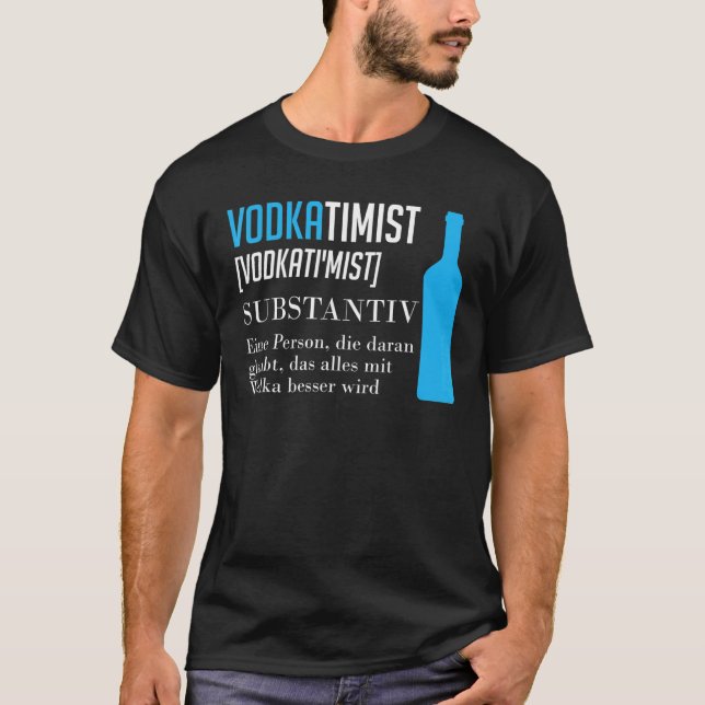 Camiseta Bebendo Vodka Definition (Frente)