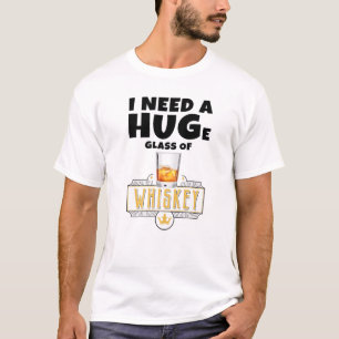 Camiseta Bebendo Whiskey Adulto T