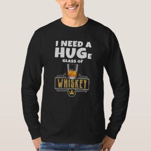 Camiseta Bebendo Whiskey Adulto T