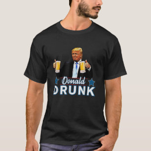 Camiseta Bebendos Presidentes Trump 4 de julho Funny Donald