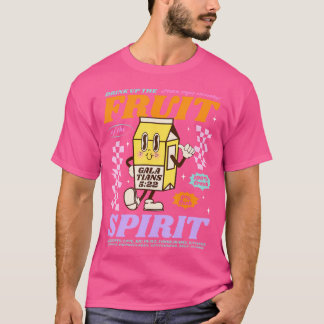 Camiseta Beber A Fruta Da Garrafa De Leite Cristã Espirituo