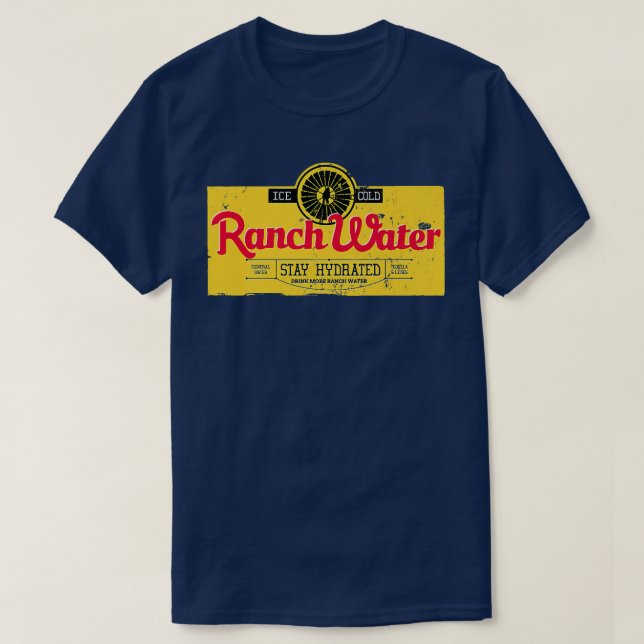 Camiseta Beber Água Ranch Orgulho Orgulho Sul Coisa Vinta (Frente do Design)