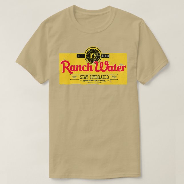 Camiseta Beber Água Ranch Orgulho Orgulho Sul Coisa Vinta (Frente do Design)