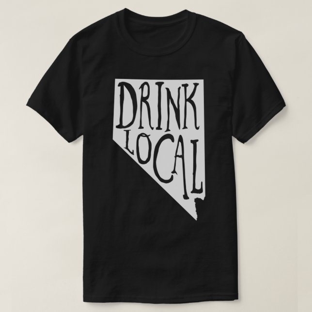 Camiseta Beber Artesanato Contorno Local de Nevada Beer T (Frente do Design)